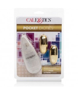 CALEX VIBRATING BULLETS GOLD DUO