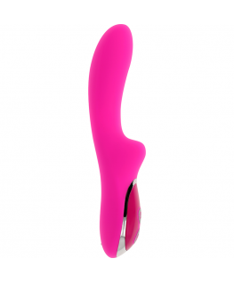 OHMAMA MAGNETIC RECHARGEABLE 10 SPEEDS SILICONE VIBRATOR 21 CM