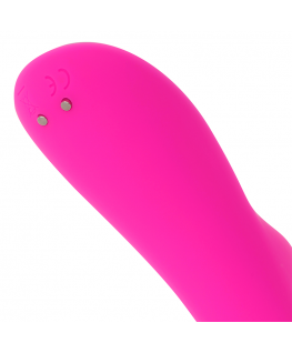 OHMAMA MAGNETIC RECHARGEABLE 10 SPEEDS SILICONE VIBRATOR 21 CM