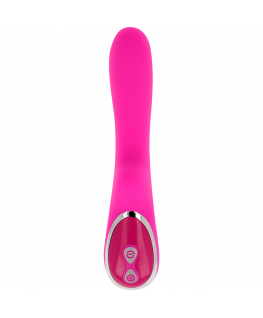 OHMAMA MAGNETIC RECHARGEABLE 10 SPEEDS SILICONE VIBRATOR 21 CM