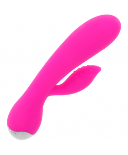 OHMAMA USB RECHARGEABLE SILICONE RABBIT VIBRATOR 10 SPEEDS 19 CM