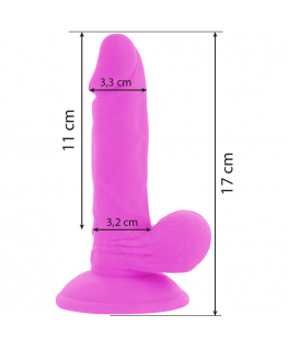 DIVERSIA DILDO VIBRANTE FLESSIBILE 17 CM - VIOLA