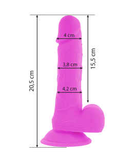 DIVERSIA DILDO VIBRANTE FLESSIBILE 20,5 CM - VIOLA