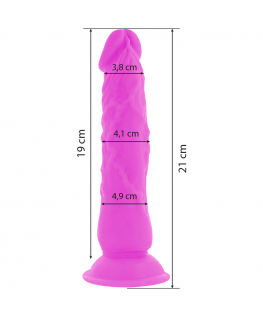 DIVERSIA DILDO VIBRANTE FLESSIBILE 21 CM - VIOLA