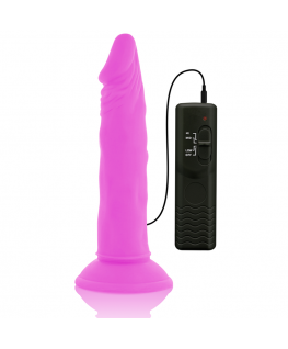 DIVERSIA DILDO VIBRANTE FLESSIBILE 23 CM - VIOLA