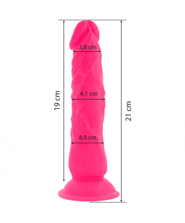 DIVERSIA DILDO VIBRANTE FLESSIBILE 21 CM - ROSA