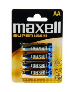 MAXELL SUPER ALKALINE AA LR6  4UDS MAXELL SUPER ALKALINE AA LR6  4UDS che trovi in offerta solo su SexyShopOnline a -15% di sconto