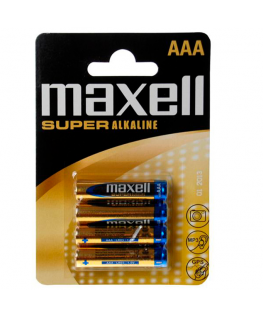 MAXELL  SUPER ALKALINE AAA LR03 4UDS MAXELL  SUPER ALKALINE AAA LR03 4UDS  che trovi in offerta solo su SexyShopOnline a -15% di sconto