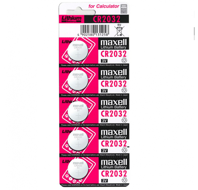 BATTERIA MAXELL LITIO CR2032 3V 5UDS