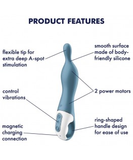 VIBRATORE SATISFYER A-MAZING 1 A-SPOT - BLU