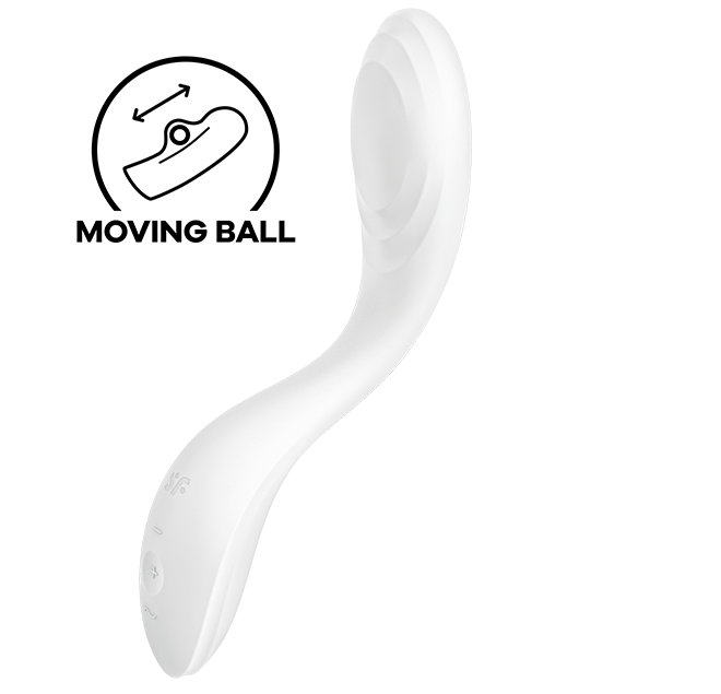 VIBRATORE G-SPOT SATISFYER RRROLLING PLEASURE - BIANCO