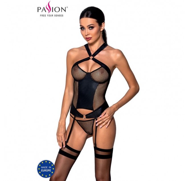 PASSIONE AMANDA CORSETECO PELLE L/XL