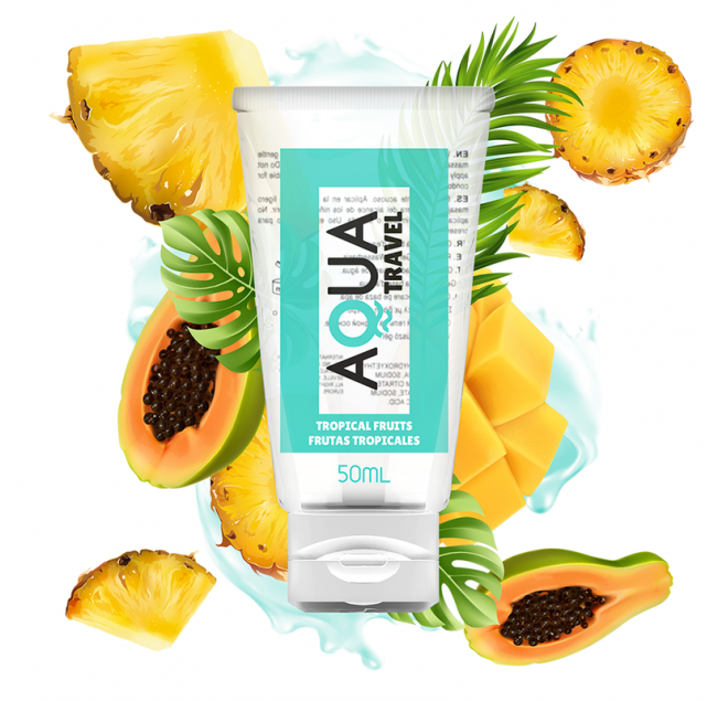 AQUA TRAVEL FLAVOUR LUBRIFICANTE A BASE D''ACQUA FRUTTA TROPICALE - 50 ML