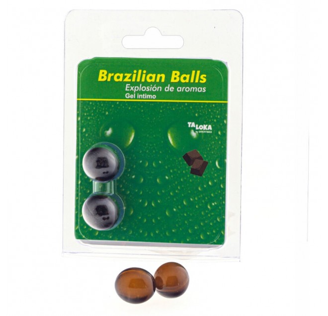 TALOKA - 2 PALLINE BRASILIANI GEL INTIMO DI CIOCCOLATO