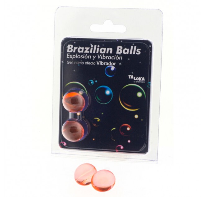 TALOKA - 2 PALLINE BRASILIANI GEL EMOZIONANTE EFFETTO VIBRANTE