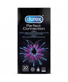 DUREX PERFECT CONNECTION SILICONE EXTRA LUBRIFICAZIONE 10 UNITÀ