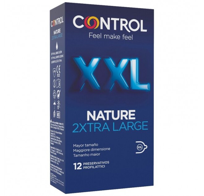 CONTROL NATURE 2XTRA LARGE XXL PRESERVATIVI - 12 UNITÀ