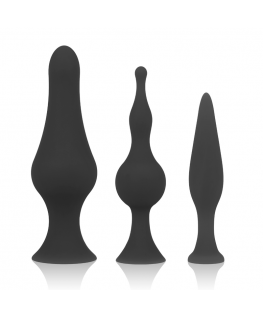 SET DI TAPPI ANALI IN SILICONE OHMAMA - NERO