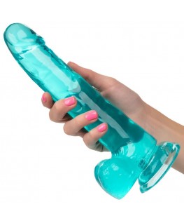 CALEX SIZE QUEEN DILDO - AZUL 20.3 CM