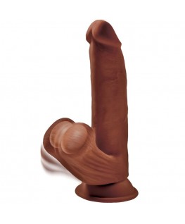 PALLINE OSCILLANTI KING COCK PLUS 3D COCK 24,5 CM - MARRONE