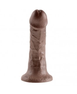 KING COCK 6" PENE MARRON 15.2 CM