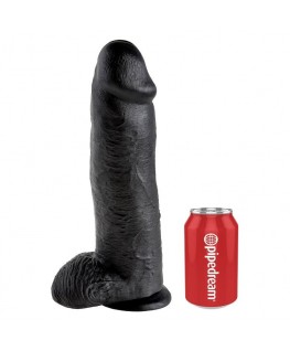 KING COCK 12" PENE REALISTICO NEGRO 30.48 CM