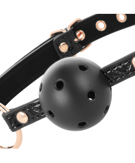 BEGME BLACK EDITION BALL GAG VEGAN IN PELLE