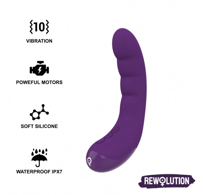 REWOLUTION REWOCURVY VIBRATORE FLESSIBILE RICARICABILE