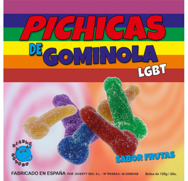 PRIDE - FRUTTA GUMMY PENIS CON ZUCCHERO LGBT