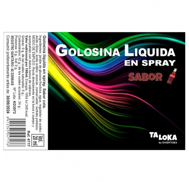 TALOKA - SPRAY GOLOSINA LÍQUIDA COLA