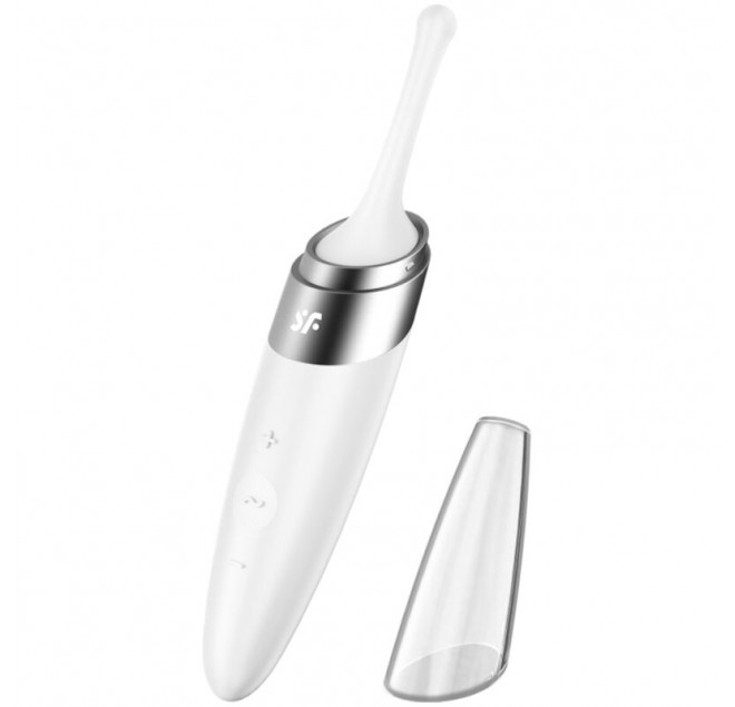 SATISFYER TWIRLING JOY CLIT PUNTA STIMOLANTE - BIANCO