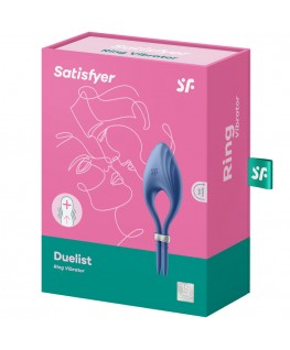 VIBRATORE AD ANELLO SATISFYER DUELIST - BLU