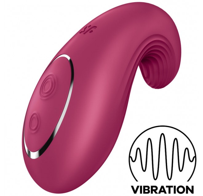 VIBRATORE DA APPOGGIO SATISFYER DIPPING DELIGHT - ROSSO