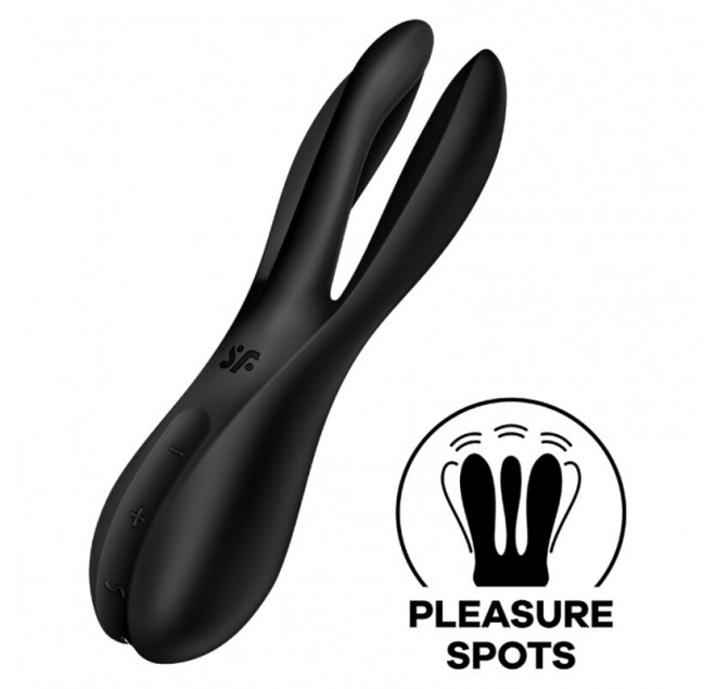 VIBRATORE SATISFYER THREESOME 2 - NERO