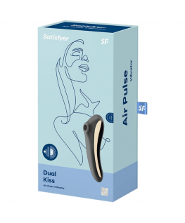 SATISFYER DUAL KISS CLIT STIMOLANTE - NERO