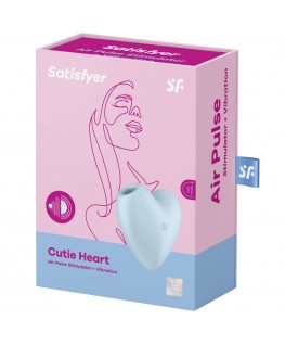 SATISFYER CUTIE CUORE STIMOLATORE E VIBRATORE - BLU