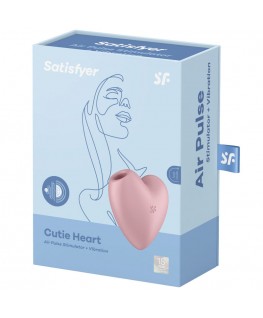 SATISFYER CUTIE CUORE STIMOLATORE E VIBRATORE - ROSA