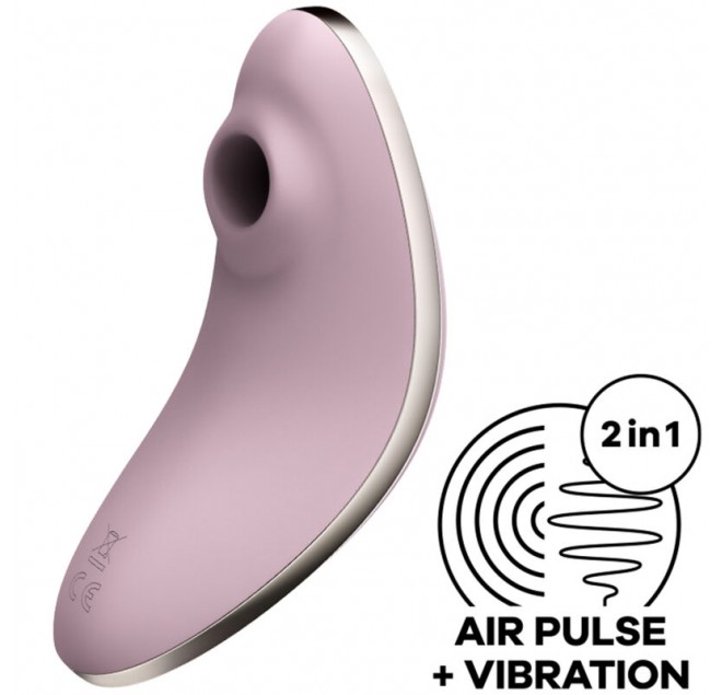 SATISFYER VULVA LOVER 1 STIMOLATORE DI IMPULSI D''ARIA E VIBRATORE - VIOLA