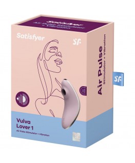 SATISFYER VULVA LOVER 1 STIMOLATORE DI IMPULSI D''ARIA E VIBRATORE - VIOLA