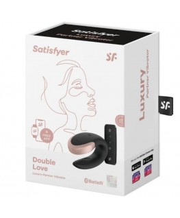 VIBRATORE SATISFYER DOUBLE LOVE LUXURY PARTNER - NERO