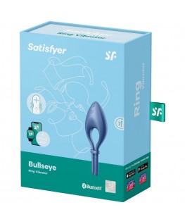 SATISFYER BULLSEYE RING VIBRATOR APP - BLUE