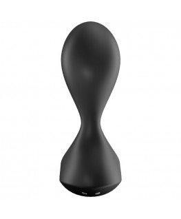 SATISFYER SWEET SEAL VIBRATING PLUG APP - BLACK