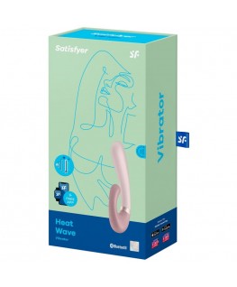 SATISFYER HEAT WAVE VIBRATOR APP - PINK