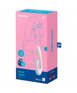 SATISFYER HEAT WAVE VIBRATOR APP - WHITE