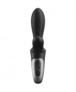 SATISFYER HEAT CLIMAX + ANAL VIBRATOR APP - BLACK