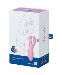 SATISFYER THREESOME 4 VIBRATOR APP - PINK