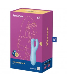 SATISFYER THREESOME 4 VIBRATOR APP - BLUE