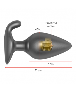 ONINDER VIBRATING ANAL PLUG BLACK - FREE APP