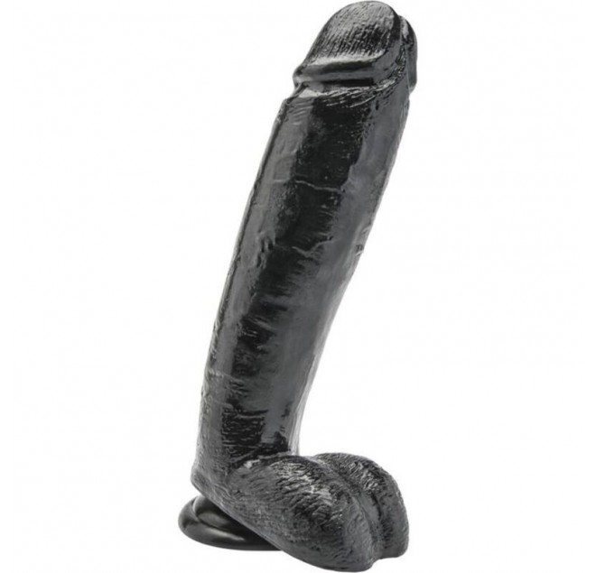 GET REAL - DILDO 25,5 CM CON PALLINE NERE