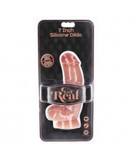 GET REAL - DILDO IN SILICONE 18 CM CON PELLE DI PELLE